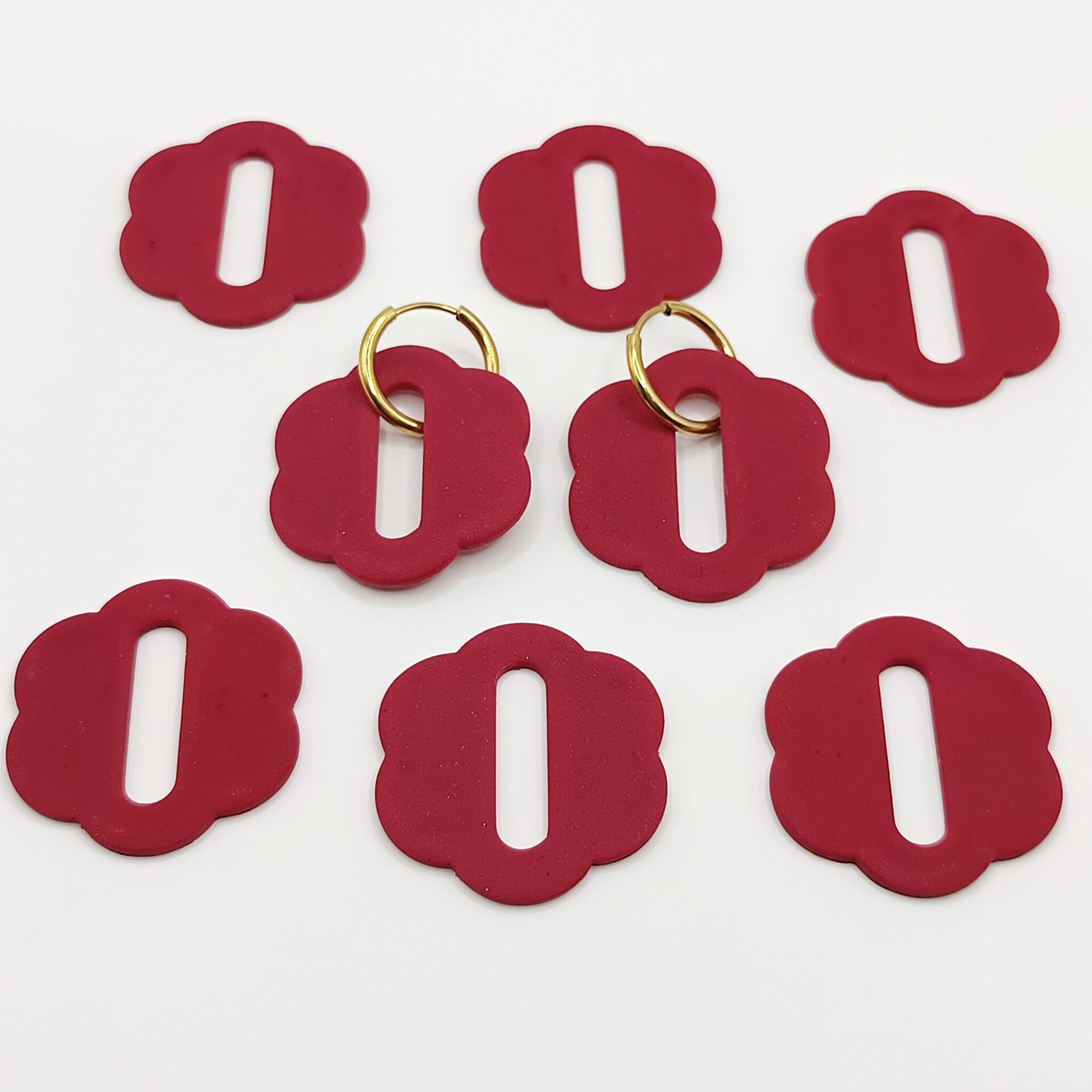 Flor fucsia charm - 3